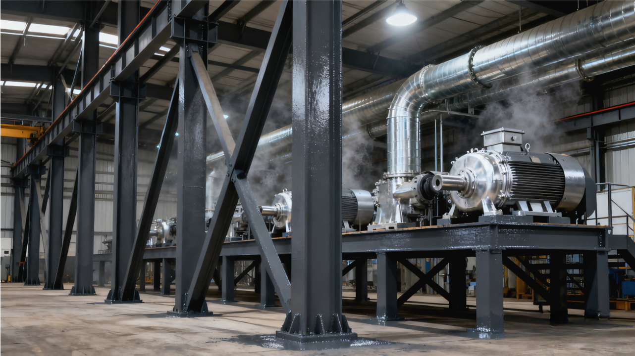 power plant industrial coatings applied on pipelines