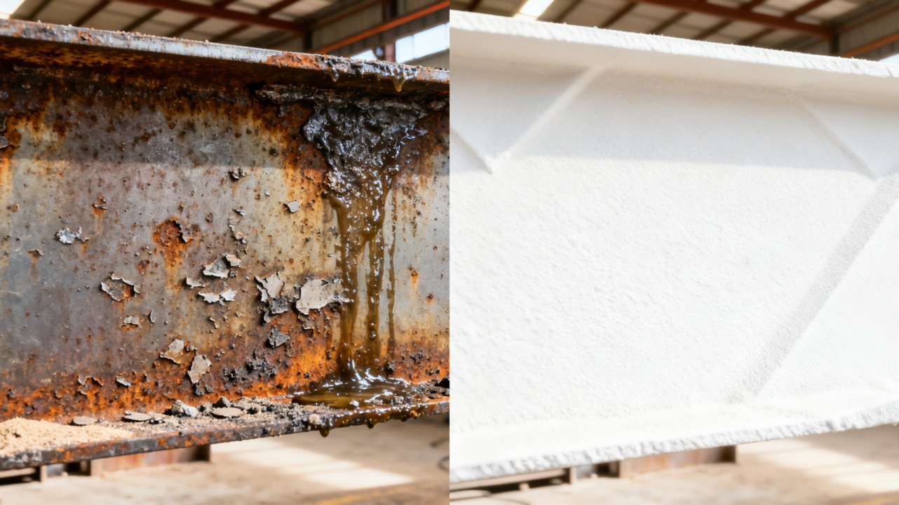 surface preparation for anti corrosion coating system