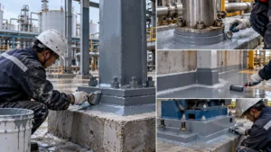 Industrial sealants and coatings for joints, pipe penetrations and steel-to-concrete interfaces